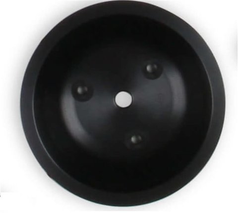 Holley Replacement Crankshaft Pulleys 97-318 Pulleys, Replacement, Serpentine Style, 7.50 in. OD, 6-Groove, Steel, Black, for Mid-Mount Accessory Drive Only, Chevy, 6.5-7.4L, Each