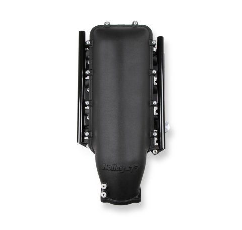 Holley EFI Gen III Hemi Hi-Ram Intake Manifolds 300-651BK Manifolds, III, EFI, Multi-port, 105mm, Standard Deck, Aluminum, Black Finish, Chrysler, Dodge, Jeep, 5.7L, 6.1L, 6.4L, Each
