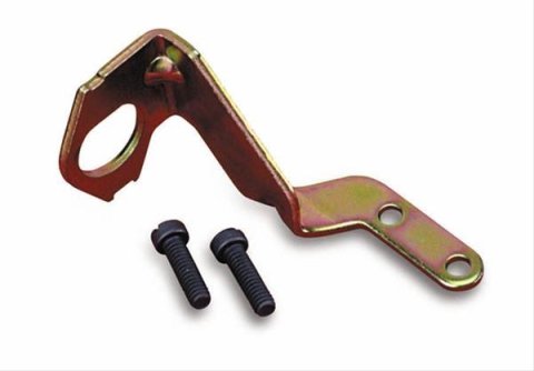 Holley Dashpot/Solenoid Brackets 20-47 Throttle Brackets, Dashpot, Solenoid, Steel Gold Iridited, Holley, 4165/4175, Each