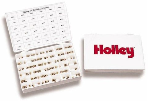 Holley Air Bleed Assortment Kits 36-240 Kits, Brass, Screw-In, 23-78 Range, Holley, 4500 HP/4150 HP, Kit
