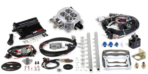 Holley HP EFI Universal Retrofit Engine Management Systems 550-500 Fuel Injection Systems, Retrofit, Management, Multi Point, 4-barrel, 4150 Flange, Sensors, Fuel Rails, Regulator, Wire Harness, Kit