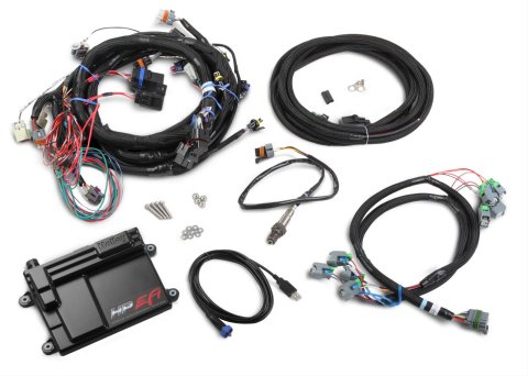 Holley HP EFI ECU and Harness Kits 550-603 Engine Management Systems, EFI, Harness, Up to 16-Injectors, 8-Coils, Four Digital Inputs, GM, LS2, LS7, 58x Crank Sensor, Kit