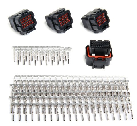 Holley J2A, J2B, J3, J4 Connector and Pin Kits 558-408 Wire Replacement Parts, EFI, Replacement, J4, Male/Female Connectors, Pins, Weatherproof Seals, for Dominator EFI, Kit