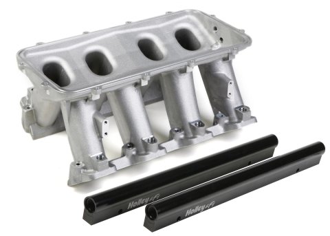 Holley EFI LS Hi-Ram Intake Manifold Bases 300-227 Manifolds, EFI, LS, Hi-Ram, Base Only, Cathedral Port, Multi-port, Standard Deck, Aluminum, Satin Finish, Chevy, 4.8L, 5.3L, 5.7L, 6.0L, Each