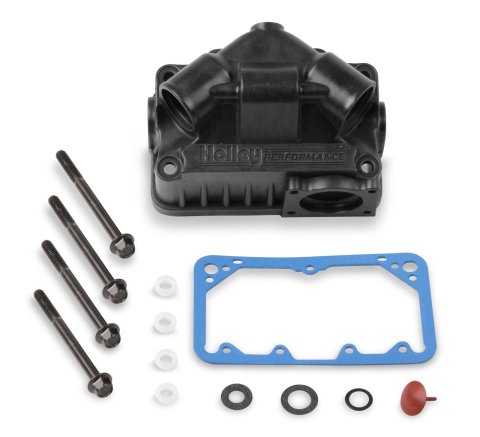 Holley Fuel Bowls 134-73HB Bowls, Secondary, Center Hung, Black Anodized, 4150, Gaskets Included, Each