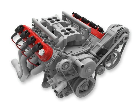 Holley Aluminum LS Valve Covers 241-113 Covers, LS, Centerbolt, Tall, Plain, Cast Aluminum, Red Powdercoat, Glossy, Chevy, LS, 4.8-7.0L, Pair