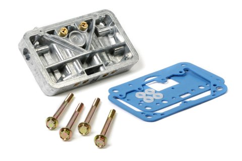 Holley Metering Block Conversion Kits 34-13SA Kits, Block, 4160 to 4150 Model, Cast Aluminum, Shiny Finish, Gaskets, Long Screws Included, Kit