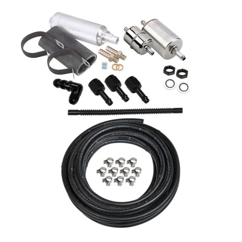 Holley EFI Fuel System Plumbing Kits 526-5 Pump Kits, Sniper EFI, 80 gph Pump, 20 ft. Vapor Guard Hose, Pre and Post Filters, Earl's Fittings, Kit