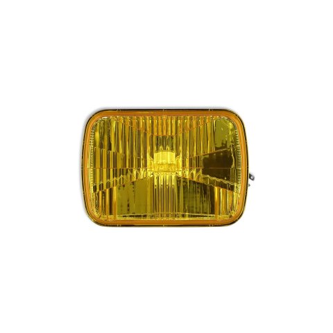 Holley RetroBright LED Headlights LFRB110 Headlight Conversion, RetroBright, Style, Sealed Beam, Rectangle, 4 in. x 7 in. Housing, Yellow Lens, High and Low Beam, Bulb Included, Each