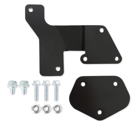 Holley Drive-By-Wire Accelerator Pedal Brackets 145-111 Brackets, Brackets, Steel, Black Powdercoated, Chevy, Pair