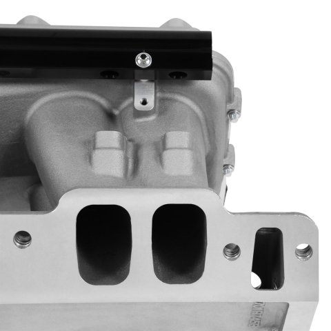Holley EFI Hi-Ram Intake Manifolds 300-961 Manifolds, Hi-Ram, Base Only, Multi-port, Standard Deck, Aluminum, Natural, Rectangular Port, Chevrolet Big Block, Each