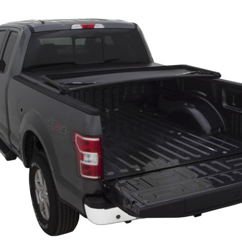 LUND Genesis Elite Tri-Fold Tonneau Covers for 2004-2015 TITAN - 95840 Cover, Tri-Fold, Soft Style, Folding, Twill, Black, Nissan, 6.5 ft. Truck Bed Length, Each