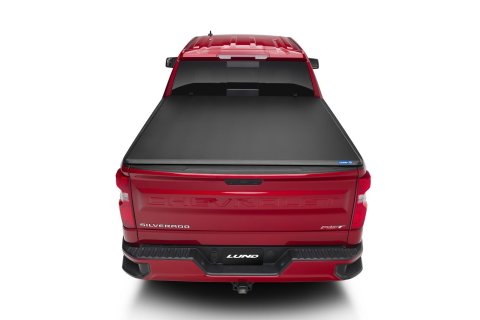 LUND Hard-Fold Tonneau Covers 969204 Covers, Hard-Fold, Vinyl/Aluminum, Black, 8 ft. Truck Bed Length, Chevrolet, GMC, Each