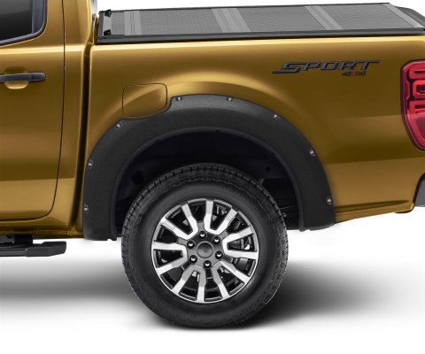 LUND RX-Rivet Style Fender Flares for 2019-2023 RANGER - RX133T Flares, Style, Thermoplastic, Black, Textured Finish, Ford, Set of 4