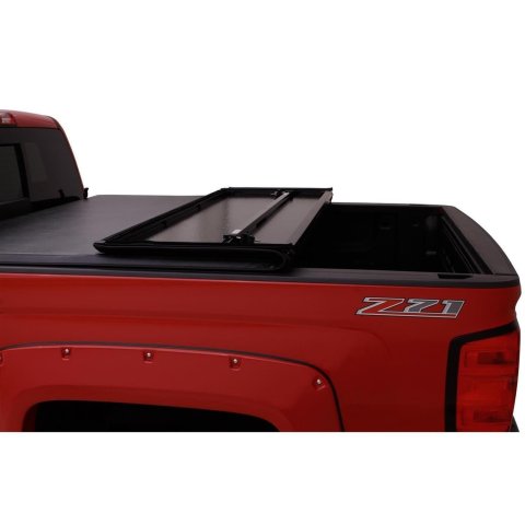 LUND Hard-Fold Tonneau Covers 969516 Cover, Hard-Fold, Vinyl/Aluminum, Black, Toyota, 5.5 ft. Truck Bed Length, Each