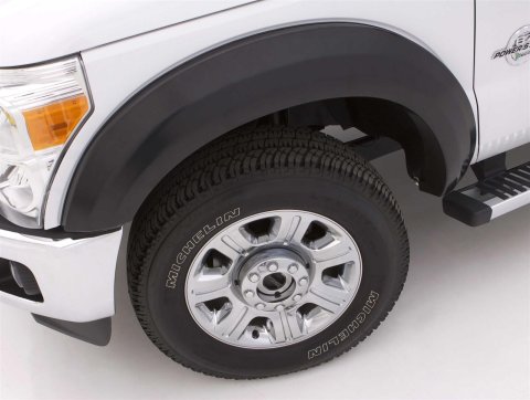 LUND Extra-Wide Style Fender Flares for 2011-2016 F-250 SUPER DUTY, F-350 DUTY - EX314T Flares, Extra Wide, Thermoplastic, Textured Black, Ford, Set of 4