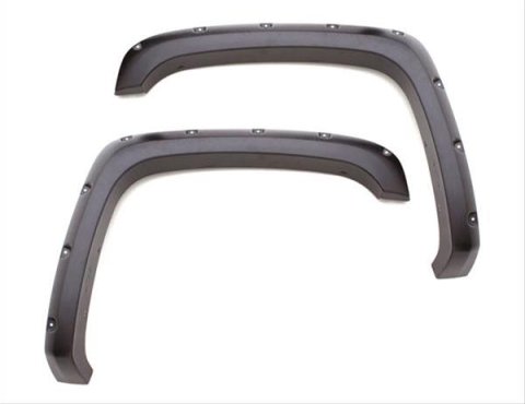 LUND RX-Rivet Style Fender Flares for 2019-2024 1500 - RX131TB Flares, Style, Thermoplastic, Black, Textured, 2.50 in. Width, Ram, Rear, Pair