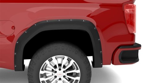 LUND RX-Rivet Style Fender Flares RX130TB Flares, Style, Rear, Textured Black, Thermoplastic, GMC, Pair