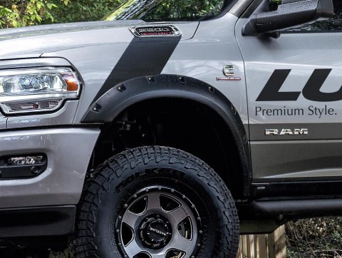 LUND - Fender Flares for 2019-2024 2500, 3500 RX137TA Flare, FF RX-STYLE 2PC TEXTURED