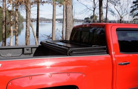 LUND Hard-Fold Tonneau Covers 969260 Cover, Hard Fold, Aluminum/Vinyl, Black, Ram, 1500, 6.4 ft. Bed, Each