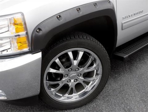 LUND RX-Rivet Style Fender Flares RX120T Flares, Style, Front and Rear, Textured Black, Thermoplastic, for Nissan, Set of 4