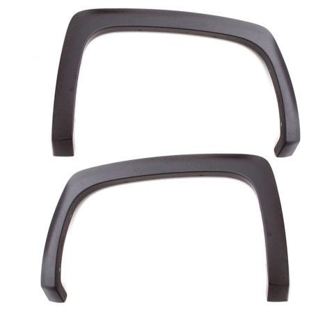 LUND Elite Series SX-Sport Fender Flares SX140TB Flares, SX Series, Black, Textured, Plastic, 0.750 in., Rear, Chevrolet, Pair