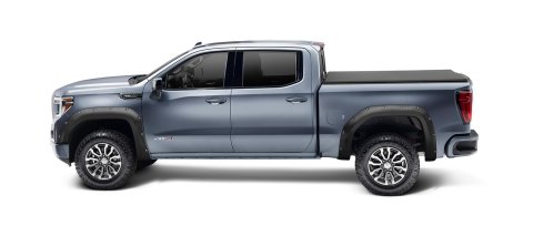 LUND RX-Rivet Style Fender Flares for 2019-2024 SIERRA 1500, 2022 1500 LIMITED - RX130S Flares, Style, Front and Rear, Smooth, Black, Thermoplastic, GMC, Set of 4