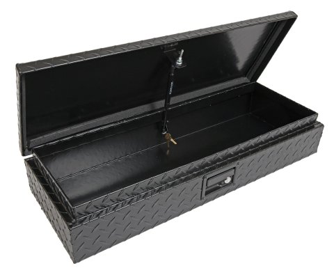 LUND Challenger ATV Storage Boxes 288272 Box, Aluminum, Black Powdercoated, 32.0 in. Length, 6.5 in. Height, 12.75 in. Depth, Each