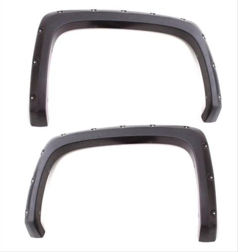 LUND RX-Rivet Style Fender Flares RX117S Flares, Style, ABS Plastic, Black, 2.50 in. Width, GMC, Front/Rear, Set of 4