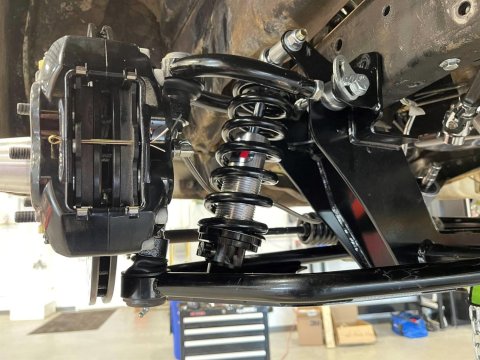 QA1 1961-71 D100 Independent Front Suspensions for 1968-1971 PICKUP, 1961-1967 SERIES - 52615-S600 Suspension Package, IFS, Front, 5 in. to 6 in. Drop, Single Adjustable Coilover, 600 lbs./in. Spring Rate, Tubular Arms, Dodge, Kit