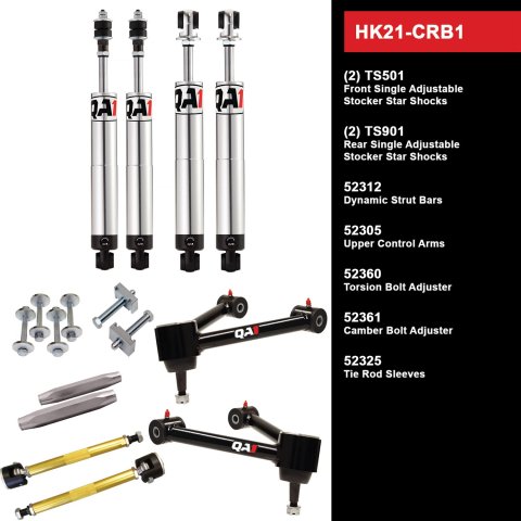 QA1 Level 1 Full Vehicle Handling Suspension Kits HK21-CRB1 Packages, Handling, Shocks/Struts, Front Sway Bar, Upper Control Arms, Dodge, Plymouth, Kit