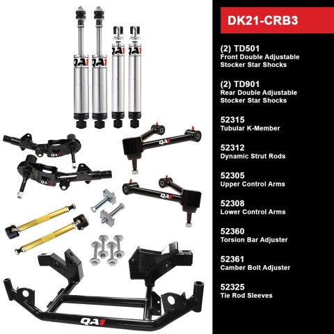 QA1 Level 1 Full Vehicle Drag Racing Suspension Kits DK21-CRB3 Handling Packages, Racing, Shocks/Struts, Control Arms, Dodge, Plymouth, Kit