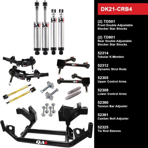 QA1 Level 1 Full Vehicle Drag Racing Suspension Kits DK21-CRB4 Handling Packages, Racing, Shocks/Struts, Control Arms, Dodge, Plymouth, Kit
