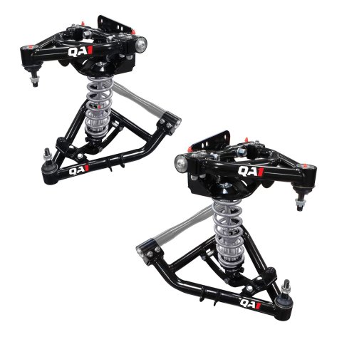 QA1 1967-91 C20/R20 Front Coilover Conversion Systems 52619-D850 Conversion, Double Adjustable Shocks, 850 lb. Spring Rate, Upper and Lower Control Arms, Tubular, Black Powdercoated, Chevy, GMC, Kit