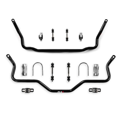 QA1 Sway Bars for 1982-1992 CAMARO, FIREBIRD - 52836 Bar, Front/Rear, Hollow Front/Solid Rear, Chromoly/Steel, Black Powdercoated, 1.250 in./0.875 in. Diameter, Fixed Mount, Chevy, Pontiac, Kit