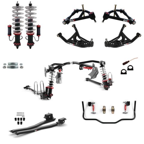 QA1 Level 3 Full Vehicle Drag Racing Suspension Kits for 1975-1981 CAMARO, FIREBIRD - DK53-GMF2 Handling Kits, 3.0 Kit, Front/Rear Shocks, Coil Springs, Rear Sway Bar, Trailing Arms, Control Arms. Chevy, Pontiac, Kit