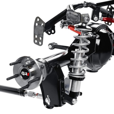 QA1 Four Link Conversion and Narrowed Ford 9 in. Axle Kits for 1970-1981 CAMARO, FIREBIRD - R257-170N Rear Suspension, 4 Conversion, Triangulated, Double Adjustable, 170 lbs/in, Springs, Black, in, Axle, Chevrolet, Pontiac, Kit