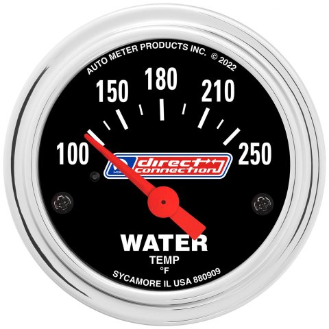 AutoMeter Gauges 880909 GAUGE, WATER TEMP, 2-1/16", 100-250`F, ELEC, MOPAR DIRECT CONNECTION