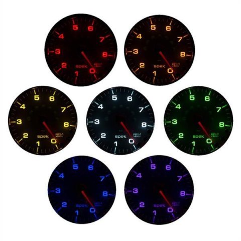 AutoMeter Spek-Pro Analog Gauges P350328 Gauges, Spek-Pro, Temperature, 100-300 degrees F, 2 1/16 in., Black Face, Multicolor Numbers, Black Bezel, Analog, Electrical, Each