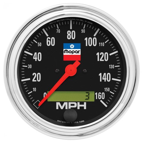 AutoMeter Mopar Classic Speedometers 880790 Speedometer, Classic, 0-160 mph, 3 3/8 in., Electric, Programmable, Each
