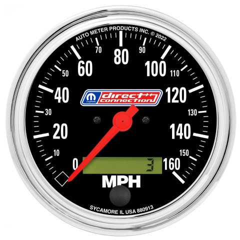 AutoMeter Gauges 880913 GAUGE, SPEEDOMETER, 3-3/8", 160 MPH, ELEC. PROGRAMMABLE, MOPAR DIRECT CONNECTION