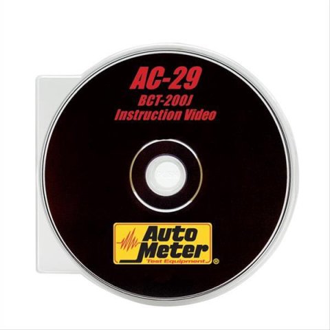AutoMeter Digital How To and Reference Media AC-29 BCT-200J INTELLICHECK II TRAINING DVD