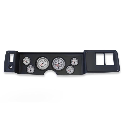 AutoMeter Ultra-Lite II Instrument Clusters for 1979-1981 CAMARO - 2133-14 Gauge Kit, II, Analog, Silver Face, Speedo, Tach, Oil, Water, Volt, Fuel, Black Numbers, Red Pointers, Black Panel, Chevy, Kit