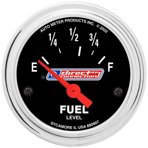 AutoMeter Gauges 880907 GAUGE, FUEL LEVEL, 2-1/16", 73 E/8-12 F, ELEC, MOPAR DIRECT CONNECTION