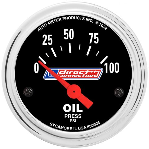 AutoMeter Gauges 880908 GAUGE, OIL PRESS, 2-1/16", 0-100 PSI, ELEC, MOPAR DIRECT CONNECTION