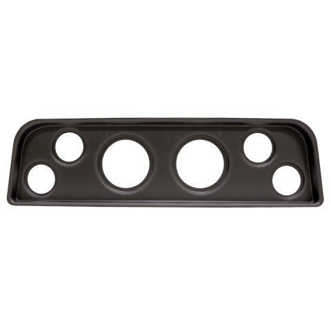 AutoMeter Direct-Fit Dash Gauge Panels 2104 Panel, Direct-Fit, Instrument Cluster, Black, Plastic, Two 3 3/8 in. Holes, Four 2 1/16 in. Holes, GMC, Each