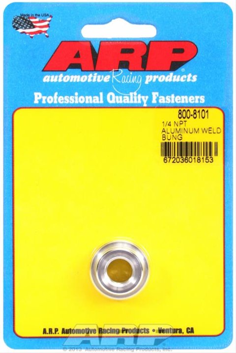 ARP Weld-In Bungs, Nuts and Fittings 800-8101 1/4" NPT aluminum weld bung