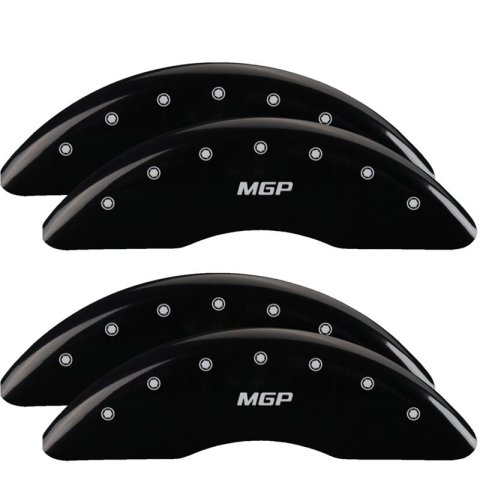 MGP Black Caliper Covers for 2019-2023 CLS450 - 23239SMGPBK Set of 4 caliper covers, Engraved Front and Rear: MGP, powder coat finish, silver characters