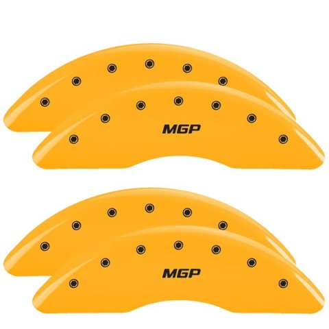 MGP Yellow Caliper Covers for 2019-2023 CLS450 - 23239SMGPYL Set of 4 caliper covers, Engraved Front and Rear: MGP, powder coat finish, black characters