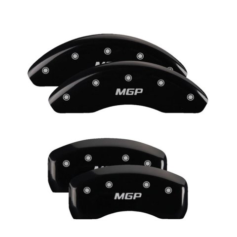 MGP Caliper Covers - Brake for 2019-2020 3 26222SMGPBK Set of 4 caliper covers, Engraved Front and Rear: MGP, Black powder coat finish, silver characters